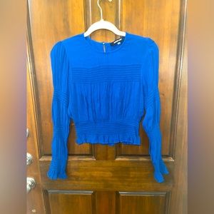 Beautiful blue long sleeve blouse